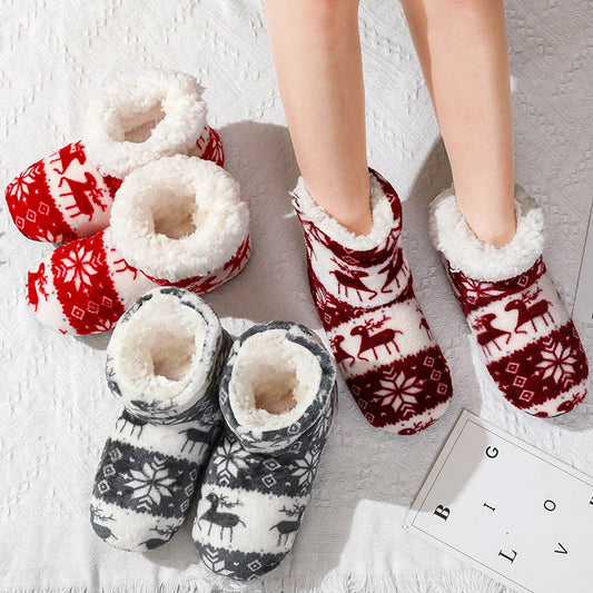 Flannel Plush Home Slippers