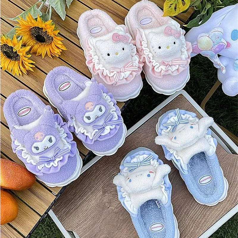 Charming Cartoon Plush Slippers