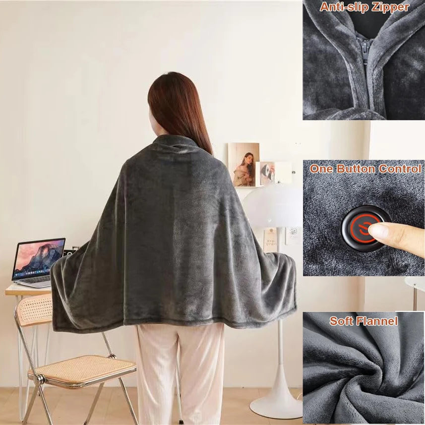 Wearable Heating Electric Blanket/Shawl