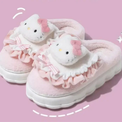 Charming Cartoon Plush Slippers