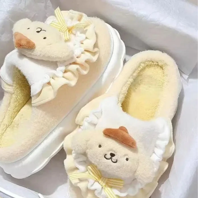 Charming Cartoon Plush Slippers